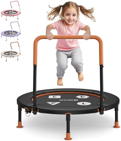 BCAN 36'' Toddler Trampoline, ASTM Certified-Foldable Mini Trampo...