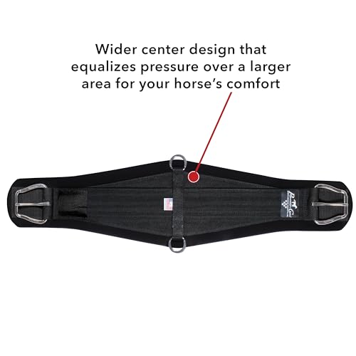 Professional's Choice Equine Roper Cinch (Tamanho 82 cm, preto)