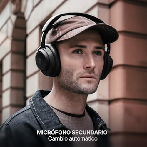 SteelSeries Arctis Nova Elite - Hi-Res Wireless Gaming Headset - 96kHz/24bit - Carbon Fiber Speakers - ANC - AI Noise Rejection - App - 2.4GHz + BT - Multi-Source Mix - OmniPlay PC+PS+Xbox - Black - 9