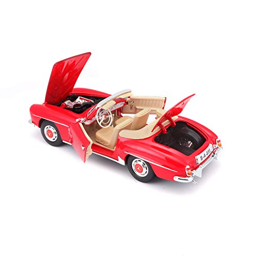 Maisto 118 1955 Mercedes-Benz 190SL Diecast Vehicle miniatura 5