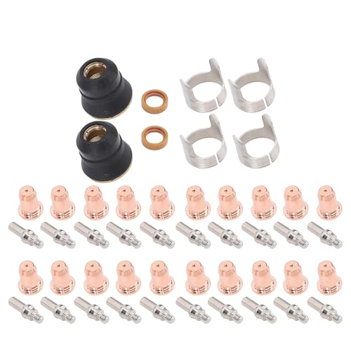 48 Pieces Set Cutting Torch Consumables IPT40 Tip Electrodes Nozzles Cups Stand Off for CUT 55DS Pro CUT 65DS