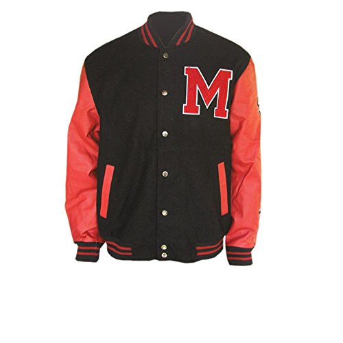 JWM Men's Varsity Jacket US Marines XXLarge Black/Red2