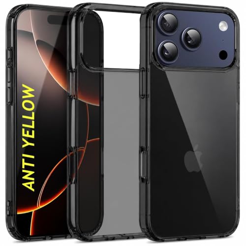 Image of VONZEE Anti Scratch Semi Translucent Cover for iPhone 17 Pro Case, Premium PC + TPU Phone Cases Drop Proof, Slim Anti Yellowing Never Yellowing Shockproof