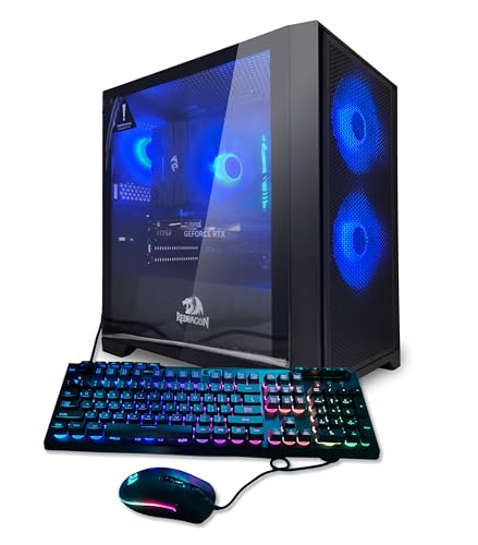 Redragon - Gaming System - Fire Series - Intel Core i5 14600K 3.5 GHz, NVIDIA RTX 4060, 1TB NVME...