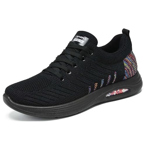 Baskets pour femmes chaussures de course athlétiques à coussin d'air souples et confortables