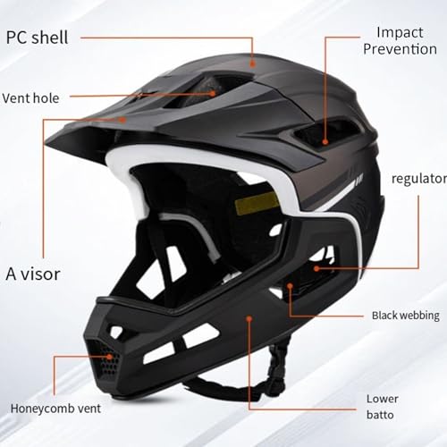 Casco de bicicleta de montaña ajustable para adultos unisex integral 4