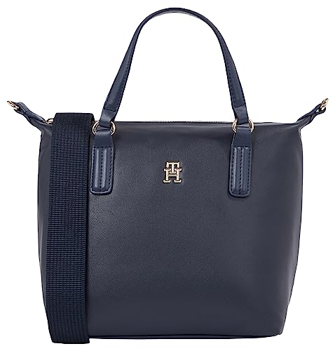 Tommy Hilfiger Damen Umhängetasche Poppy Plus Mittelgroß, Blau (Space Blue), Onesize