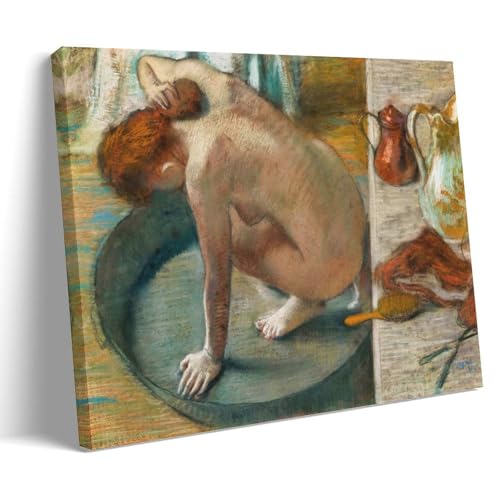 Peinture vintage Edgar Degas Le Tub tableau decoratif elegant sur toile canvas de qualite