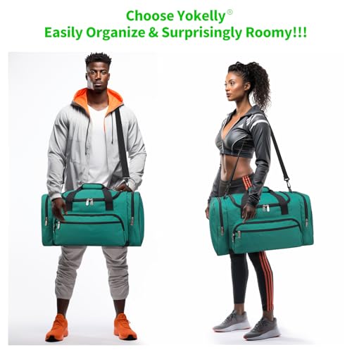 Image of Sports Duffel Bag 20 inch for Travel Gym - Green