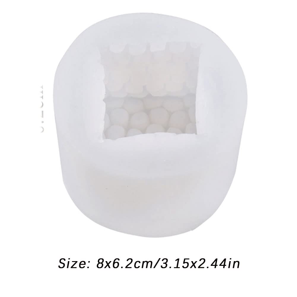 Świeca, Formy do świec Silikonowe formy do odlewania świec 3d Cube Odlewanie żywicy Formy epoksydowe Geometryczna forma z wzorem plastra miodu Diy Mydło Craft Making Tool
