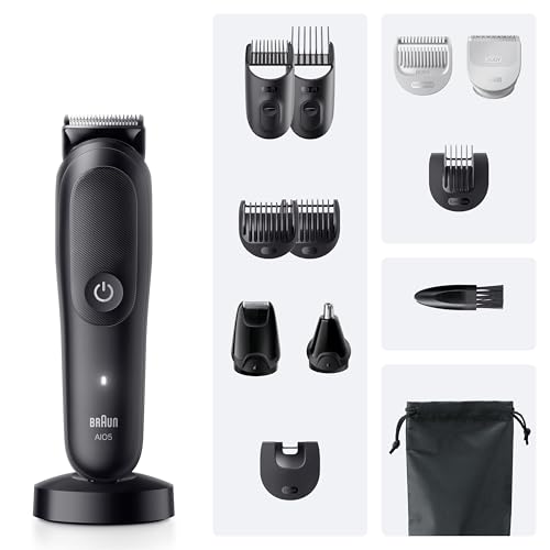 Tondeuse electrique premium Series 5 AIO5565 noire avec etui de transport