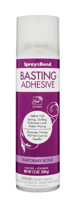 SprayBondby Quilt Basting Adhesive Spray 7.2 oz Temporary Fabric Bond for Quilting (Pack of 1)