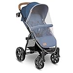 LIONELO Annet Plus Buggy bis 22 kg mit Liegefunktion, Kinderwagen klein zusammenklappbar mit Zubehör, Eva-Schaum-Räder, Moskitonetz, Fußdecke Getränkehalter, Korb