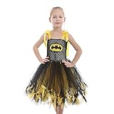 PERSONALISIERTE MÄDCHEN SUPER HERO Halloween-Kleidanzug!Hergestellt aus Mesh-Mischgarn.Sanfter und charmant ..