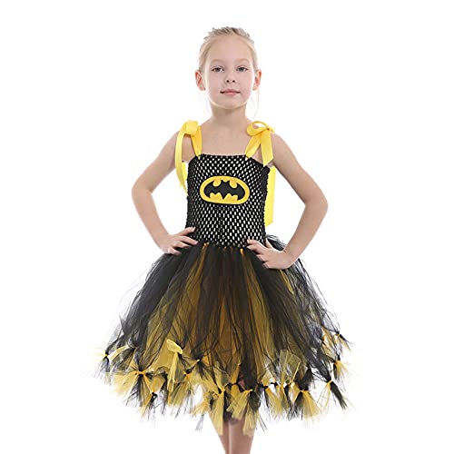 Car&Gus Mädchen Kostüm – Mit Tutu, Geister-Design, Für Halloween & Partys