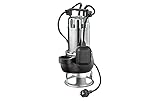 FORAS DC102G Pompe submersible pour eaux usées 230 V – 1,2 kW Pompe Vortex professionnelle avec interrupteur à flotteur – 400 l/min – Hauteur de refoulement 7,5 m – Câble H07RN8F 10 m – Pour citernes
