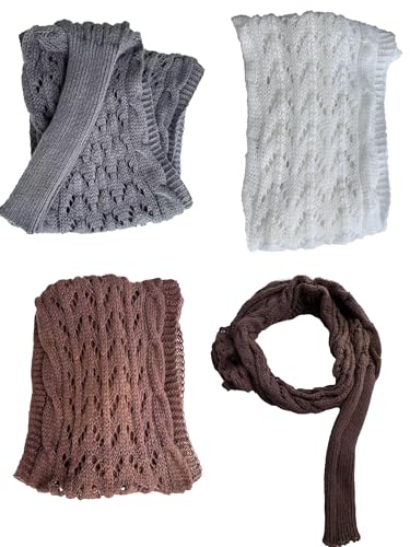 Knitted Scarf with Sleeves for Women Multifunctional Scarf with Sleeves Lightweight Scarves for Women3