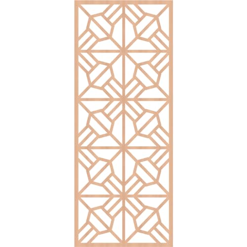 Image of Auburn Decorative Pierced Fretwork Wood Wall Panels, 23 3 /8 inchW x 59 3 /8 inchH x 1 /4 inchT, Alder