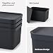 Jive Dekobox 3er- Set Aufbewahrungsbox 16l mit Deckel, Kunststoff (PP recycelt), türkis/anthrazit, 3x16l (37.5 x 27.8 x 29.8 cm)