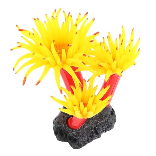 PENIKOKO Planta Artificial de Coral de Plástico para Acuarios Decoración Resistente y Anti-decoloración para Peceras y Jardines Adorno Seguro y Duradero