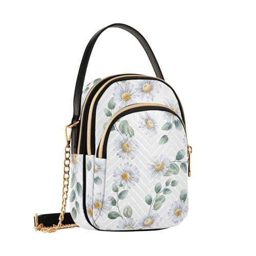 Sac à bandoulière pour femme et fille, une idée cadeau avec marguerites