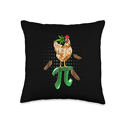 Chicken Pot Pie Cannabis Throw Pillow