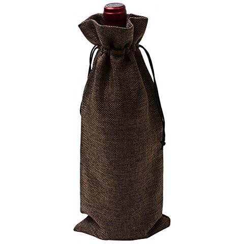 YFZYT Bolsas de Vino de Arpillera Reutilizables - 10 Piezas Cover