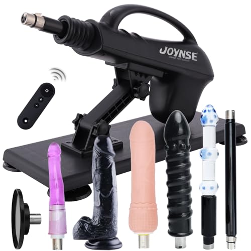 Sex Machine Joynse Fuck Machine Automatic Thrusting Dildo Machine with 3XLR Connector 7 Attachments Including Realistic Dildo Love Machine Adult Sex Toys for Women & Men