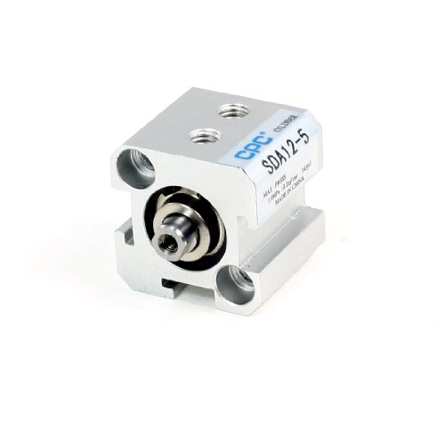 Ruilogod 1.0MPa Dual-Acting 12mm Bohrung 5 mm Hub Zwei Rod-Druckluftzylinder