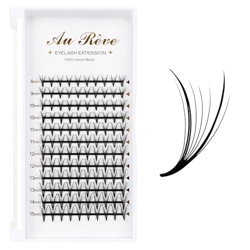 Premade Fans Eyelash Extensions 0.07 D 8-15mm Mix Matte Black