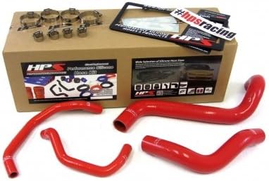 HPS 57-1426-RED-1 Red Silicone Radiator Coolant/Heater Hose Kit