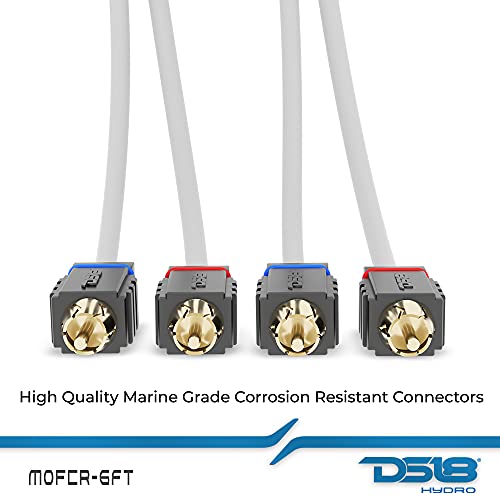 DS18 Marine Audio Excellence Bundle - RKS-BT Rocker Switch Audio Streamer with MOFCR-6FT 2 Channel RCA Cable for Crisp Sound, Superior Connectivity & Durability - Amplify Signals, Streamline Control - image 5