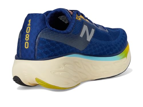 New Balance Fresh Foam X 1080 V14 masculino, Inkwell/prata metálico/gengibre limão, 41