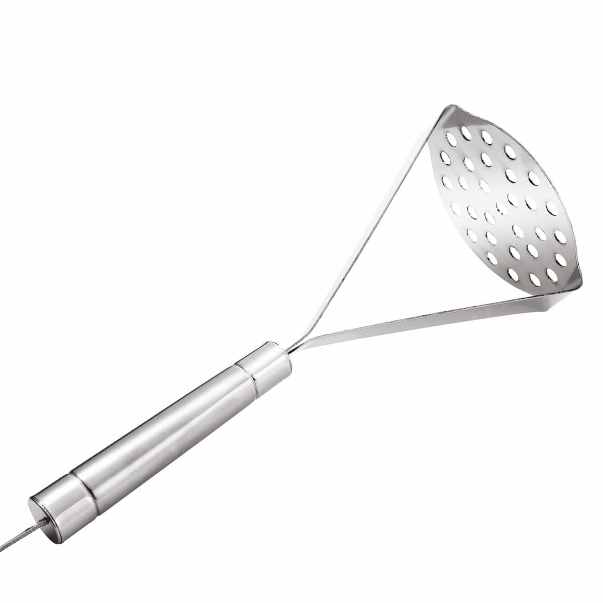 EZUK™ Brand Two Leg Potato Masher (Dual Tone) 10 INCH, Set of 1, Silver