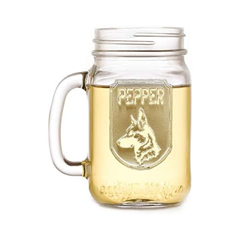 Man's Best Friend Pet Lover Gift, Personalized Dog Breed Mason Jar Cocktail Glass Cover