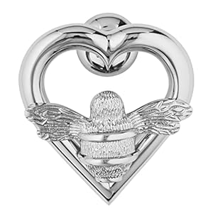 Brass Bee Hummel Herz Türklopfer Messing