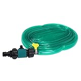 GERALD 12 Meter Rasen Garten BewäSserung Werkzeuge PVC Rasen Sprinkler Rohr mit 3/4 Anschluss Garten BewäSserung ZubehöR