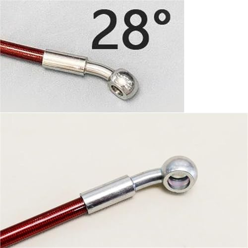 Flexible frein hydraulique tressé 160cm en acier haute performance - 6