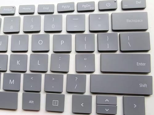 Capuchons de touches argentés pour Microsoft Surface Laptop 13,5 pouces