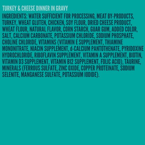 Image of A Strong Heart Canned Wet Cat Food, Turkey & Cheese Dinner in Gravy - 5.5 oz Cans (Pack of 24), Made in The USA with Real Turkey