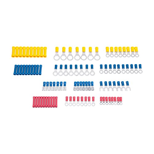 Gardner Bender TK-806 Terminal Assortment Includes Ring and spade terminals, butt splices, male and female disconnects, 22-10 AWG, 100-Piece