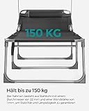 Sonnenliege, Liegestuhl, Gartenliege, extra groß,bis mit Kopfstütze und Sonnendach - 7