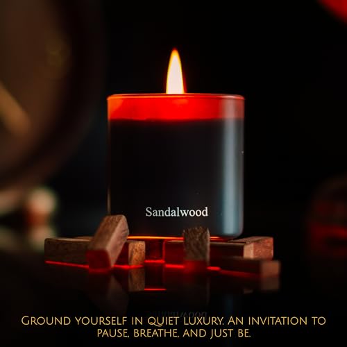 Luxury Scented Candle Gift Set 3-Pack | Champagne, Sandalwood & Amber | Clean Soy Wax | for Women & Men (4.23 oz Each) | 75 Hour Burn Time - Image 6