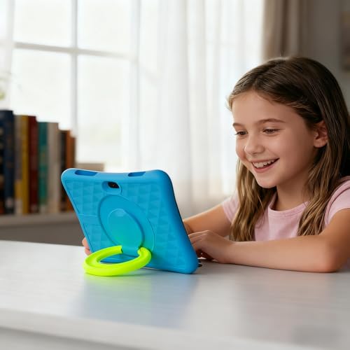 Image of ZZB 10 Inch Android 15 Tablet for Kids with Case, 8GB (3+5 Extended) RAM + 32GB Storage (Supports 1TB Micro SD), 6000mAh Long Battery, Dual Cameras, Android Tablets Tablets for Kids