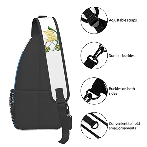 Mochila de bandolera Guatemala negra unisex miniatura 6