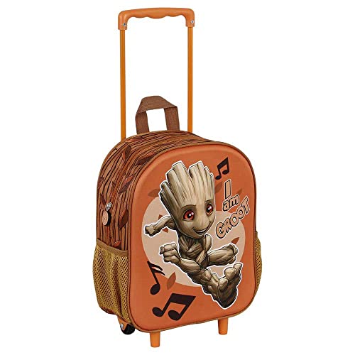 Sac à dos 3D à roulettes Marvel I am Groot petit format multicolore