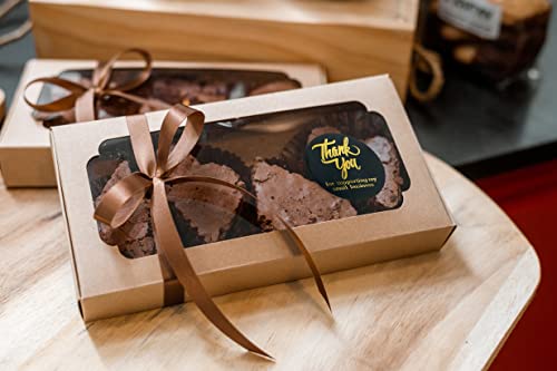 2 Inch Thank You Stickers Small Business - 500 Round Labels With 4 Designs – Black Stickers Roll With Gold Font Thank You - Waterproof Packaging For Business Boutiques Retailers #TOP3