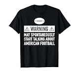 American Football Geschenk Idee T-Shirt