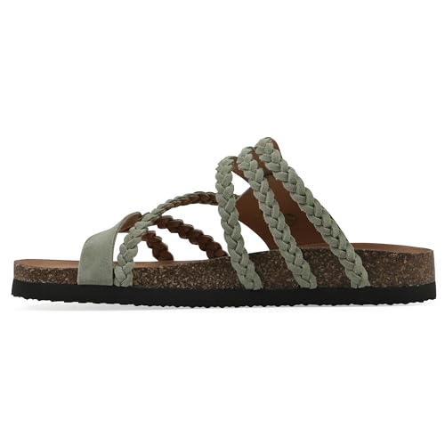 Image of White Mountain Women's Hayleigh Braided Footbed Sandal