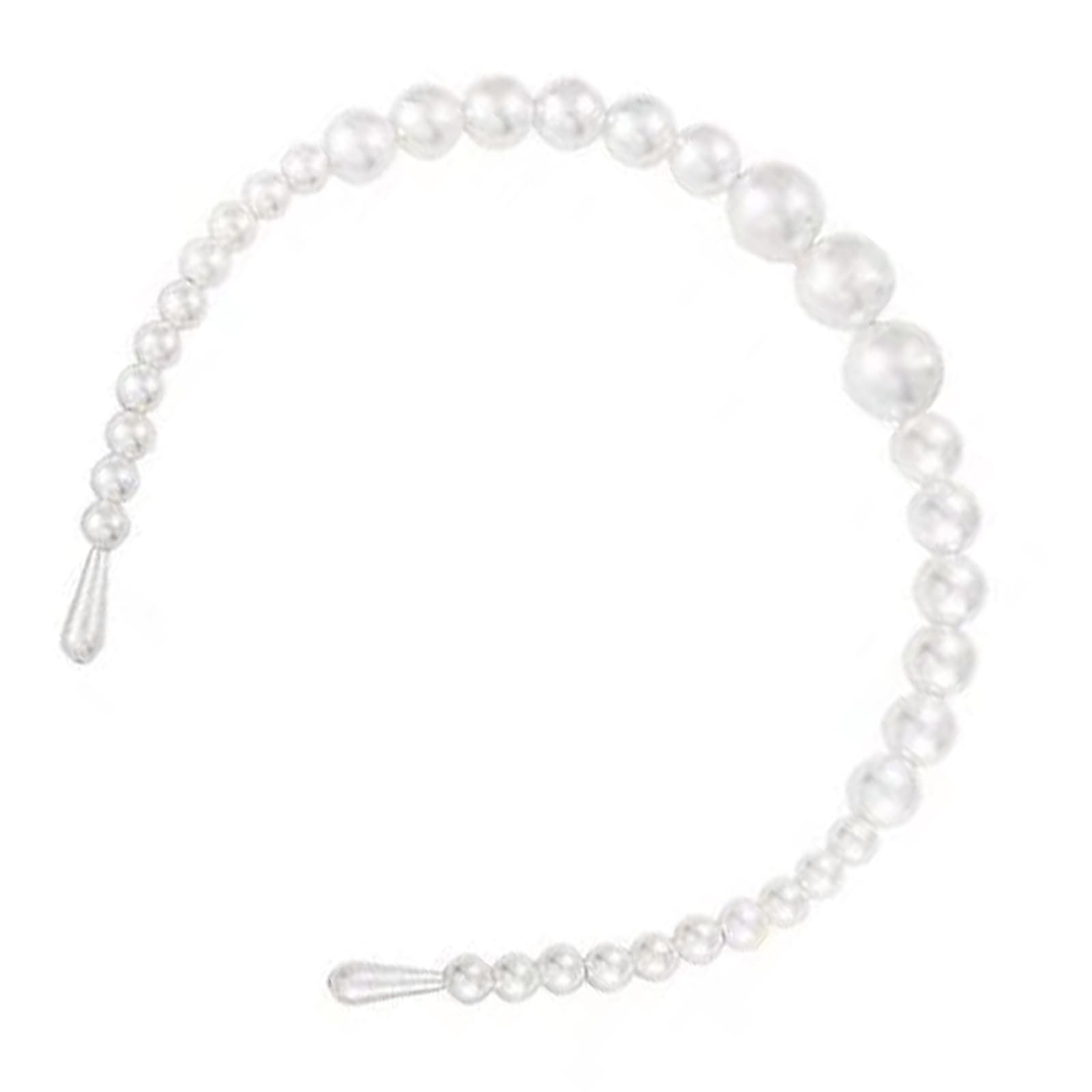 Fentency Elegant Faux Pearls Accented Bows Headbands For Women Girls Nonslip Hair Accessory For Wedding Party Daily Use